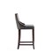 Manhattan Comfort Emperor Faux Leather Barstool in Pebble Grey BS008-PE - alternate 3
